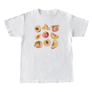 Vintage Peaches Grunge Style T-Shirt - Aesthetic Soft Girl Outfit