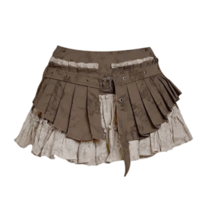 Woodland Mini Skirt: Grunge Style Clothing for Aesthetic Outfits