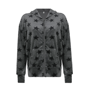 Y2K Star Hoodie: Grunge Style Clothing for Aesthetic Outfits