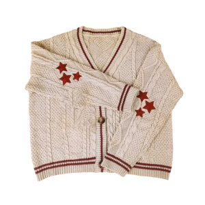 Y2K Star Sweater: Grunge Style Cropped Vest for Aesthetic Outfits